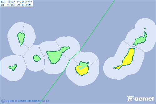 imagen avisos y alertas meteorologicas para hoy