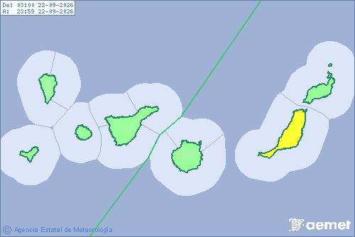 imagen avisos y alertas meteorologicas para hoy