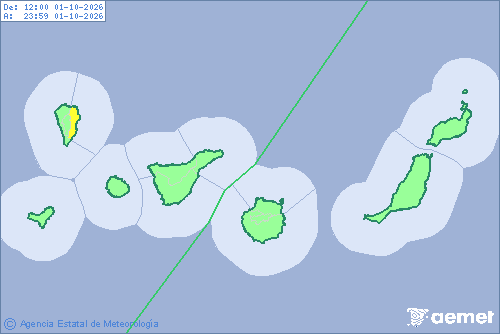 imagen avisos y alertas meteorologicas para hoy