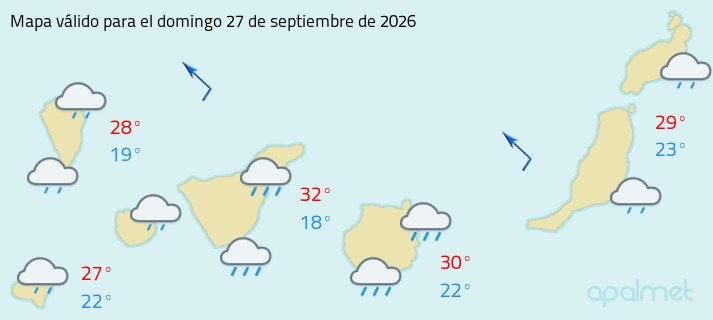 imagen estado del cielo en canarias mañana
