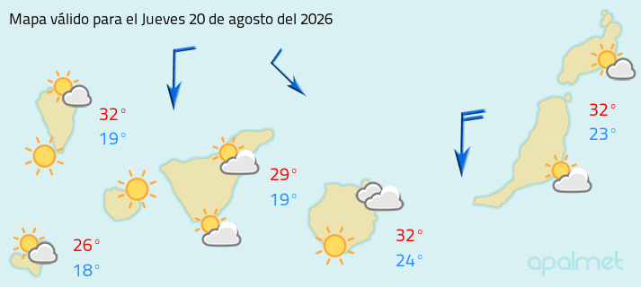 Mapa tiempo canarias