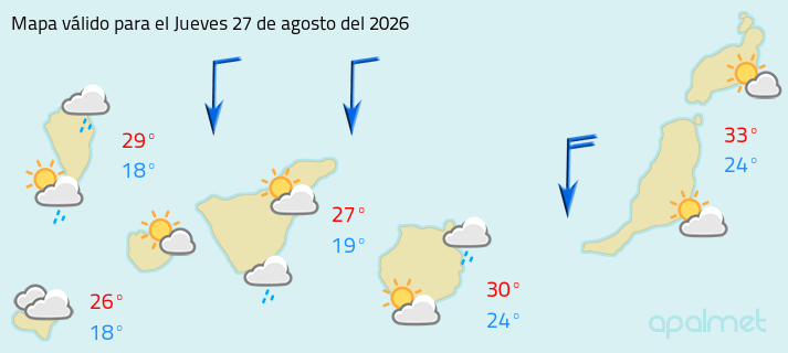Mapa tiempo canarias