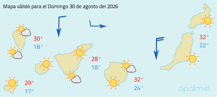 Mapa tiempo canarias