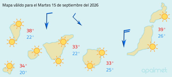 Mapa tiempo canarias