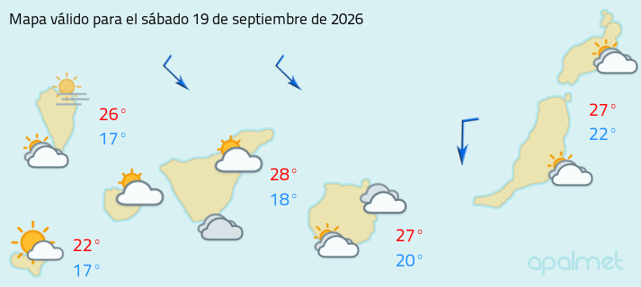 Mapa tiempo canarias
