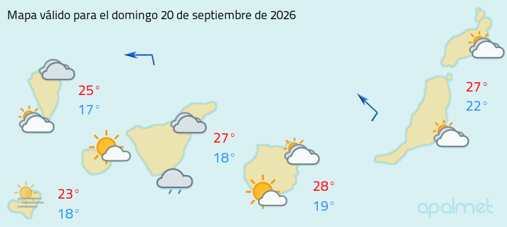 Mapa tiempo canarias