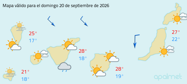 Mapa tiempo canarias