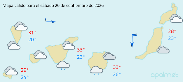 Mapa tiempo canarias