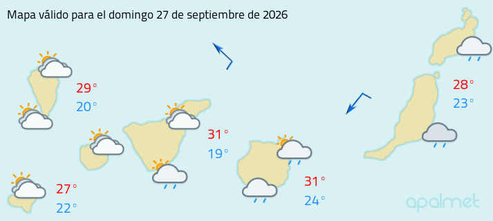 Mapa tiempo canarias