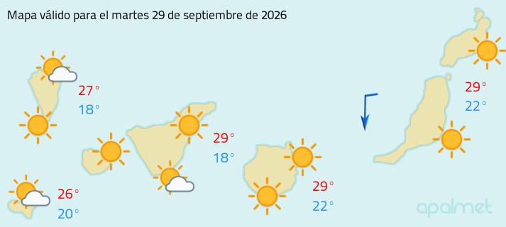 Mapa tiempo canarias