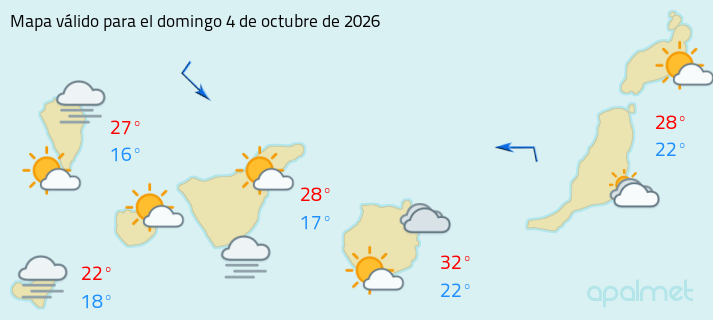 Mapa tiempo canarias
