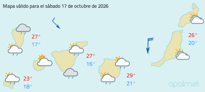 Mapa tiempo canarias