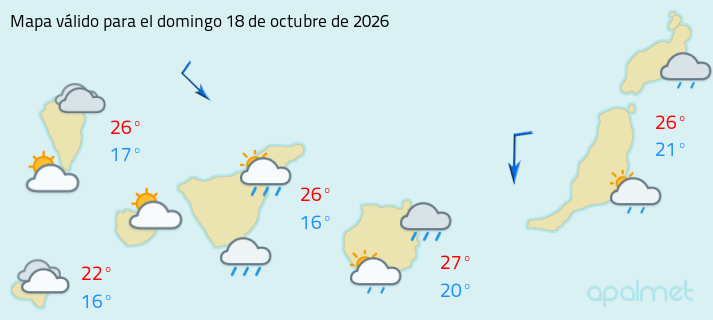 Mapa tiempo canarias